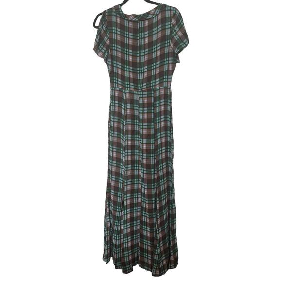 Reformation Talleen Dress In Moreno Plaid Size 2 - Picture 3 of 12